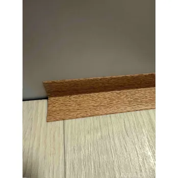 soklová lišta Obvodová podlahová lišta PVC měkčená korková - hnědá (DO)