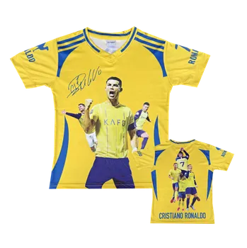 Numberoplus Dětský fotbalový dres tričko Al Nassr 2025 - Cristiano Ronaldo CR7 Velikost: 10-let (vel.134)