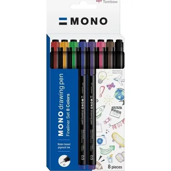TOMBOW Fineliner MONO drawing pen 0,35mm, 8ks