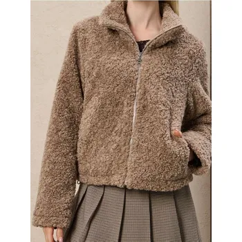 Dámský kabát Sinsay - Bunda teddy - béžová - 560FH-08X - 560FH-08X-XXL