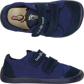 Dětská móda Barefoot tenisky Bar3foot Elf Denver Vegan 3BE29/2 - navy blue Velikost: 28