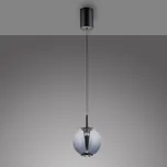 PURE LED závěsné světlo Infinity, šedá/kouřově šedá, Ø 18 cm, CCT - Stříška – průměr 9 cm, výška 13 cm šedá, kouřově šedá 1 x 7 W LED - Doprava zdarma