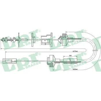 Spojkové lanko Tažné lanko, ovládání spojky LPR C0145C