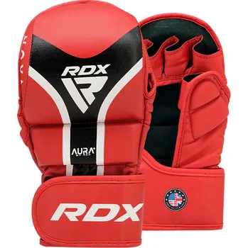Boxerské rukavice RDX MMA Rukavice Aura Plus T-17 - červené - GSRT17RB_RED Velikosti: S