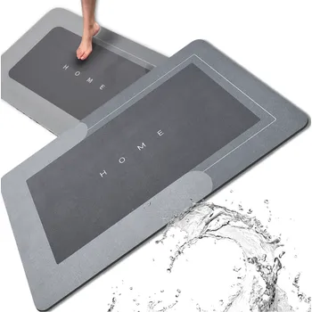 Koupelnová předložka Camerazar Protiskluzová podložka do koupelny - šedý kobereček pro bezpečnost a komfort