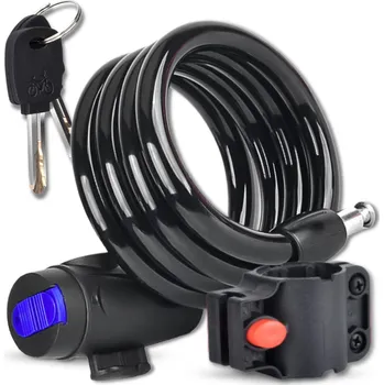 Zámek na kolo Camerazar Bezpečnostní zámek na kolo s kabelem PADLOCK na klíč pro ochranu bicyklu