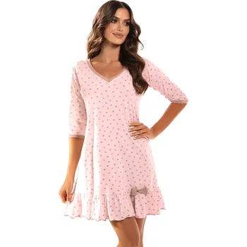 Dámská noční košile Noční košile Vivisence 2034 Barva: Růžová, Velikost: S