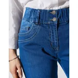 Džíny mom s pružným pasem denim 36