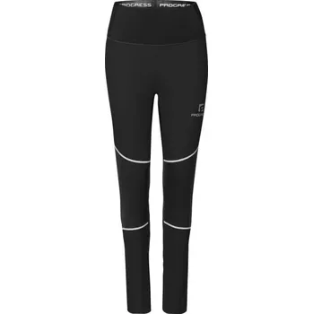 Dámské kalhoty Dámské zimní elastické kalhoty PROGRESS PROSNOW LADY XL Černá, Stříbrná