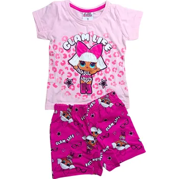 Dívčí pyžamo Eplusm Dívčí pyžamo L.O.L. Glam life krátké Barva: Růžová, Velikost: 98