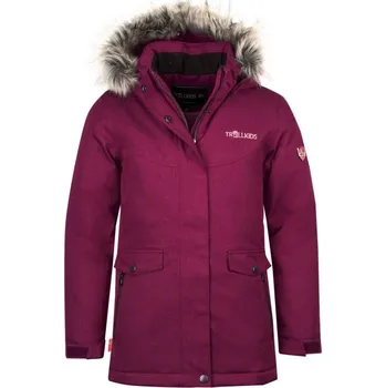 Chlapecká bunda Trollkids Dívčí zimní bunda Oslo Coat XT zateplený kabát s kapucí růžová (180-229) 164