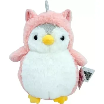 plyšák Plyšový tučňák Romek růžový 20 cm