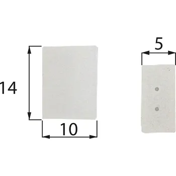 LED páska MCLED Koncovka pro LE s otvory plastová ML-110.010.60.1