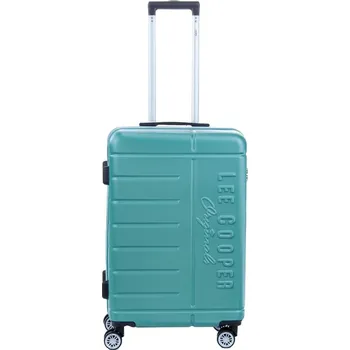 Střední cestovní kufr na kolečkách Lee Cooper LC33303, TSA zámek, ABS, 60 l zelená světlá/mátová