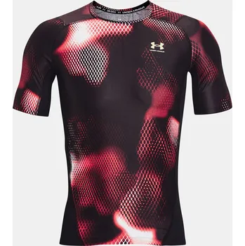 Pánské tričko Kompresní Triko UNDER ARMOUR UA IsoChill Prtd Comp SS - černé - 1374077-001 Velikosti: XL