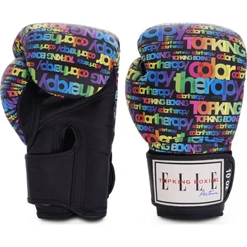Boxerské rukavice Boxerské rukavice TOP KING a Elle Active Color Therapy - modro/černé - TOPKING_ELLE_COLOR Velikosti: 16 oz