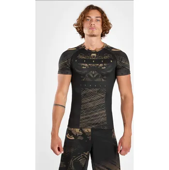 Oblečení pro bojové sporty Rashguard VENUM Gorilla Jungle Kr. rukáv - černá/sand - VENUM-05077-228 Velikosti: L