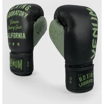 Boxerské rukavice Boxerské rukavice VENUM Boxing Laboratory - black/khaki - VENUM-03986-539 Velikosti: 12 oz