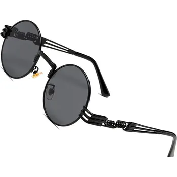 Sluneční brýle Unisex Steampunkové Sluneční Brýle v Retro Stylu, Kovové, UV 400 Filtr, Šířka Skel 55 mm