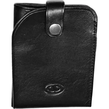 Obal na doklad DD X 4912-01 kožené pouzdro na kreditní karty černé