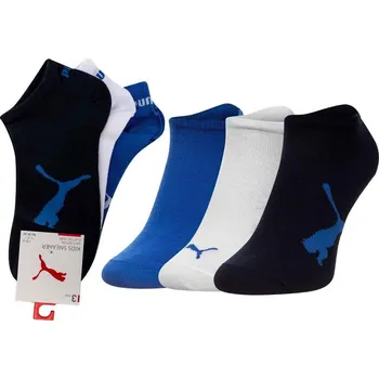 PUMA 100000969 3 páry černé/modré/bílé 39-42