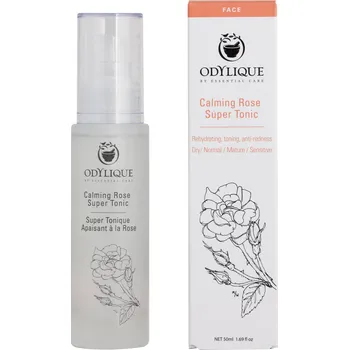 Přípravek na čištění pleti a oči ODYLIQUE | Zklidňující toner z bio růže a měsíčku - 5 ml, 50 ml Obsah: 50 ml pro normální, suchou nebo citlivou pleť - 5 ml, 50 ml