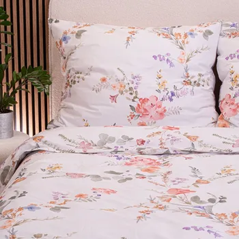 Bavlněné povlečení 140x200 set romantické květiny Agi