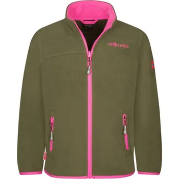 Trollkids Dívčí sportovní fleecová bunda XT s rozepínáním zelená (415-194) 152