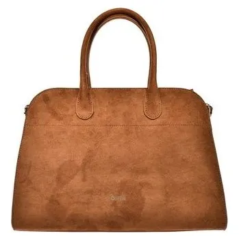 Dámská shopper taška z ECO semiše Big Star – hnědá Velikost: Univerzální