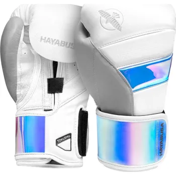 Boxerské rukavice Hayabusa Boxerské rukavice T3 - White/Iridescent - HB_BOXT3_WHTIRID Velikosti: 12 oz