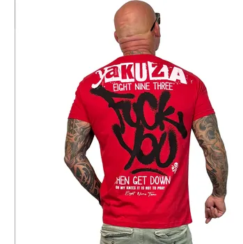 Pánské tričko Yakuza Original Yakuza Pánské tričko FU - červené - TSB23035 Velikosti: L