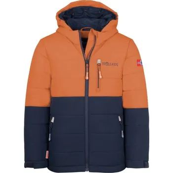 Chlapecká bunda Dětská zimní nepromokavá oranžová lyžařská bunda Trollkids Hemsedal Snow Jacket XT (513-176) 92