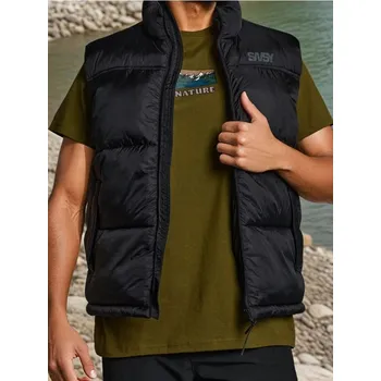 Pánská vesta Sinsay - Prošívaná vesta se stojáčkem - černá - 282EU-99X - 282EU-99X-M