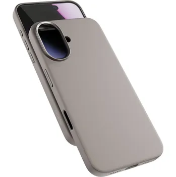 Telefonní příslušenství Epico Silicone Mag+ Case iPhone 17 - titanová