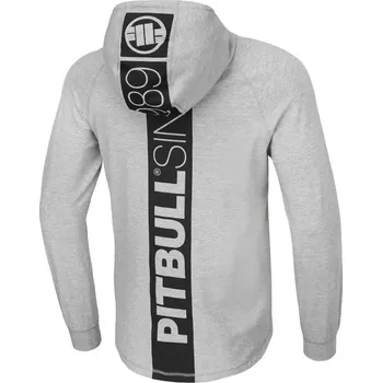 Pánské tričko Pitbull West Coast Tričko s dl.r. Spandex Hilltop 210 - šedé - PWC_NWSHILDILL_GREY Velikosti: XL