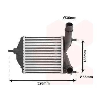 Motor automobilu Chladič turba VAN WEZEL 17004280