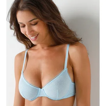 Podprsenka Dim Polovyztužená podprsenka Dim&Inès, s kosticemi modrá 80D