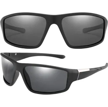 Sluneční brýle Camerazar Polarizační sportovní brýle pro muže, lehké, černé, s UV ochranou