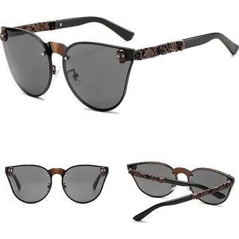 Sluneční brýle Camerazar Dámské sluneční brýle kočičí oči, černé, polarizované sklo