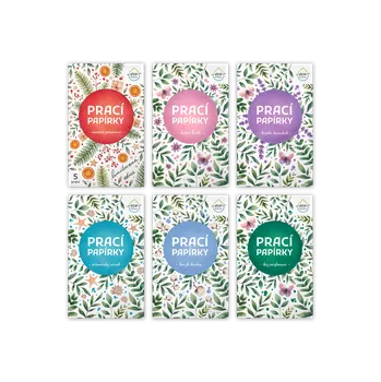 Prací prášek Prací papírky EcoHaus - testovací mix 6 vůní s limitovanou edicí (celkem 30 praní)