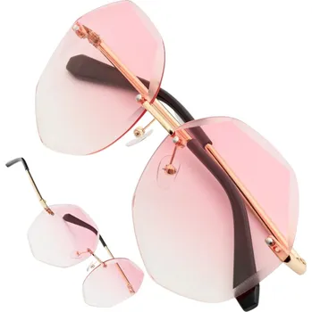 Sluneční brýle Dámské brýle s motýlkem růžové sluneční brýle bez obrouček