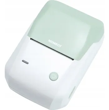 Náhrdelník Camerazar NIIMBOT B1 Zelené a Bílé Bluetooth termonálepky pro tiskárnu s novými rolemi