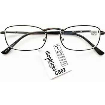 Brýle na čtení Čtecí dioptrické brýle QiiM TR118 unisex kovové černé FLEXI nožičky, +1,50 dioptrie (čtecí brýle +1.50 | náhradní brýle na čtení | brýle do kabelky | pluskové brýle | černé kovové brýle | unisex brýle | FLEXI nožičky | levné brýle na čtení | elegantní čte