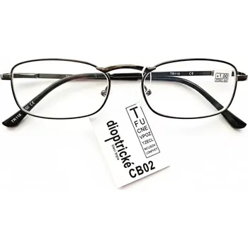 Brýle na čtení Čtecí dioptrické brýle QiiM TR118 unisex kovové černé FLEXI nožičky, +1,00 dioptrie (čtecí brýle +1.00 | náhradní brýle na čtení | brýle do kabelky | pluskové brýle | černé kovové brýle | unisex brýle | FLEXI nožičky | levné brýle na čtení | elegantní čte