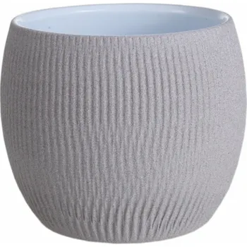 Hrnec Hrnec Domoletti 66715/141, keramika, V 15 cm, šedý