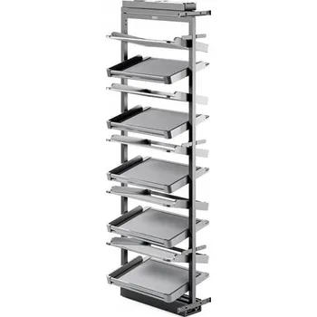 Odpadkový koš Výsuvný koš do skříňky, regál na boty Symphony 10P antracit WB-681 L-500