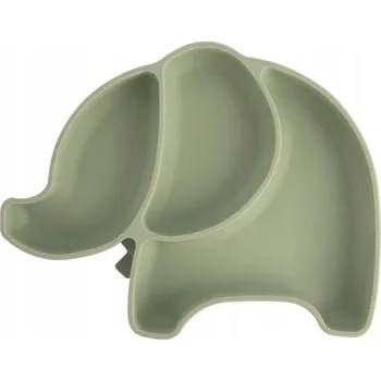 dětská jídelní sada Talířek Orion zelený silikonový