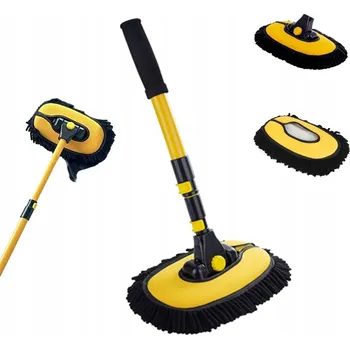 Mycí kartáč na vozidlo Kartáč na mytí auta z mikrovlákna s teleskopickou rukojetí