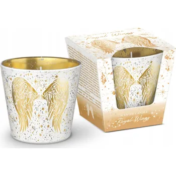 Svíčka Vánoční VONNÁ SVÍČKA VE SKLE ROYAL WINGS 115 G - Bartek Candles