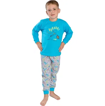 Chlapecké pyžamo Betty mode Pyžamo chlapecké "Dinosaurus tyrkysový" 110